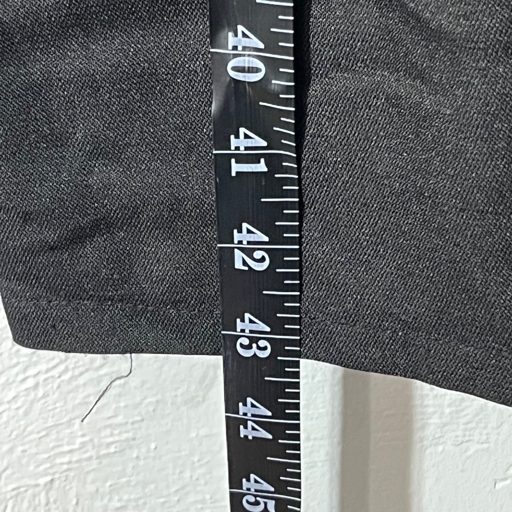 Nasty Gal Black Wide Leg Pants sz 6 Red Side Stripe Y2K Sporty Chic Athleisure - Picture 9 of 10